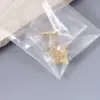 Wholesale 304 Stainless Steel Solid Color PVD Coated 18K Real Gold Plated 18K Gold Elegant Simple Style Classic Style Waterproof Non Tarnish Plating Ear Studs