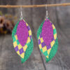 oly-0b6ca7d0d84b8fdbd733b7721a76f877 Wholesale wish green leaf shengpa festival multi-pu earrings personalized trendy earrings