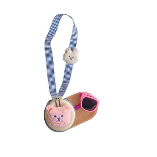 oly-0b6d2aed4379647cdbba987dd8525897 Wholesale Children's Folding Sunglasses Portable Hanging Neck Box Set Ins South Korea Contrast Color Baby Sunscreen Sunglasses Trendy