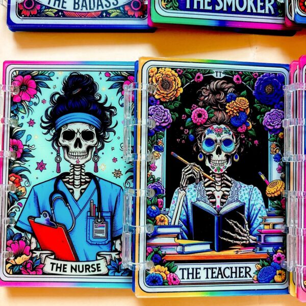 Wholesale Skull Tarot Series TK Explosions Acrylic Notebook Handbook Exquisite Loose-leaf Book A7A5