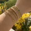 Wholesale PVD Coated Real Gold Plated 16K White Plating Geometric 304 Stainless Steel Casual Simple Style Waterproof Non Tarnish Bracelets