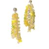 Wholesale South Korea East Gate Laser Sequin Flower Tassel Earrings Vacation Style Eye-catching Bright Eye Strap Long Dress All-match Earrings