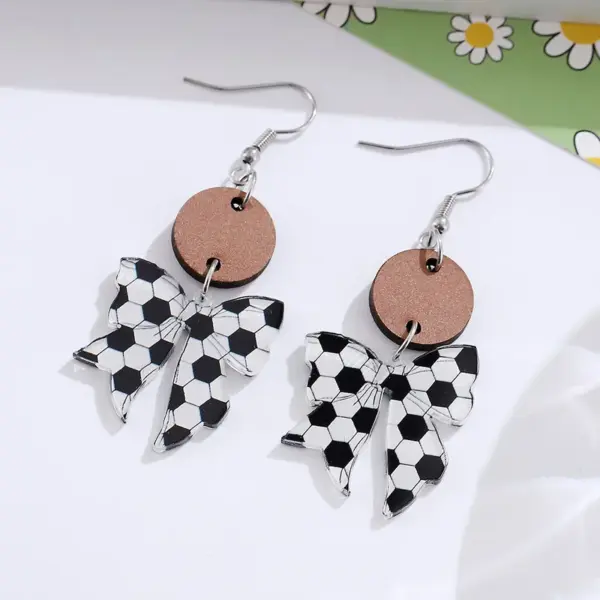 oly-0beafff6632ed7af5a7550ab97fdf54e Wholesale Retro Multicolor Acrylic Bow Tie Drop Earrings For Women With 304 Stainless Steel Ear Pins