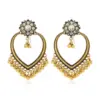 Wholesale Bohemian Retro Ethnic Style Women's Oversized Bell Pendant Earrings Geometric Pattern Zinc Alloy Circle And Oval Craft