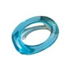 Wholesale Resin Oval Transparent Bracelet, Exaggerated Design, Personalized Translucent Oval Fashionable Bracelet