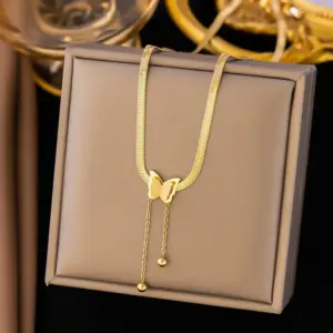 [Xlh6081] Butterfly Tassel / Gold