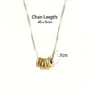 Wholesale Round Pendant Necklace For Women, 18K Gold Plated 304 Stainless Steel, PVD Coated, Zircon Inlay, Box Chain
