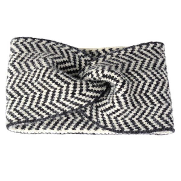 Wholesale Explosions Knitted Striped Letter Crossed Wool Hair Band Women's Autumn and Winter Hair Band Turban Knitted Hair Ring