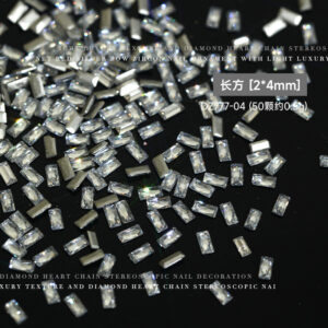 White rectangular 2*4mm (dz777-04)