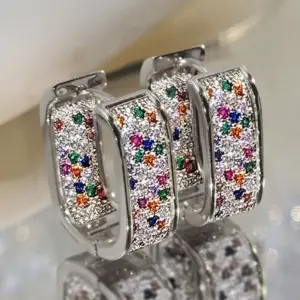 E5322 Silver Color Stone