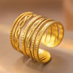 K197 Gold Ring Adjustable