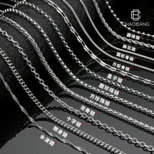oly-0c88deec087aebd56e96966652cee13a Wholesale Factory Direct Sales Stainless Steel Chain Men's Versatile DIY Basic Chain Factory Direct Sales Clavicle Chain Pendant Accessories