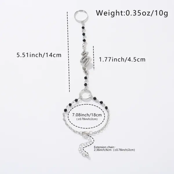 Wholesale Rhombus Waterproof Non Tarnish Women's Bracelets With PVD Coated 304 Stainless Steel And White K Plated Resin Inlay, Micro Thin Chain