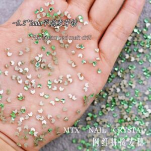 2.5*3mm malt drill-light green / 100 small bags