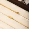 Wholesale Elephant Beading Necklace For Women With 18K Real Gold Plated Copper And Electroplated Box Chain
