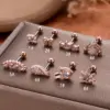 Wholesale 1 Piece Ear Cartilage Rings & Studs Vintage Style French Style Simple Style Star Wings Butterfly 316L Stainless Steel Copper Waterproof Non Tarnish Surgical Steel Zircon