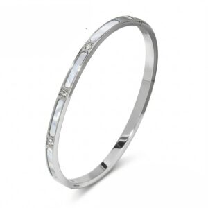 Three-diamond shell silver