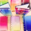 Wholesale Color gradient shake acrylic notebook TK explosions exquisite loose-leaf diy shake A7A5