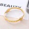 Wholesale Casual Lady Streetwear Tree Stainless Steel Plating Inlay Zircon Bangle