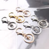 Wholesale key chain ring chain metal pendant accessories lobster clasp three-piece set color-preserving diy jewelry accessories