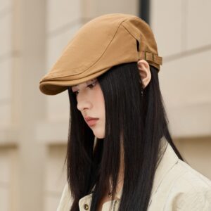Wholesale Vintage Yuppie Three-Dimensional Adjustable Newsboy Hat Women's All-Match Forward Hat Trendy Spice Girl Style Cap