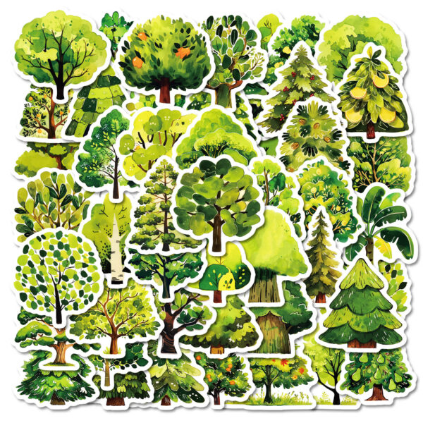 Wholesale 50 cartoon forest stickers decorative luggage notebook cup computer guitar waterproof stickers small fresh