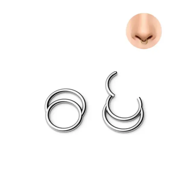 Wholesale 1 Piece 304 Stainless Steel Basic Nose Rings & Studs Solid Color Ear Cartilage Rings & Studs Nose Pin