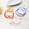oly-0e16512f7936d807b6f8d10b2d7d677f Wholesale simple dripping heart-shaped woven bracelet Valentine's Day gift sister friendship adjustable bracelet