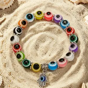 Multicolor / Average Size / Colorful Eyes + Alloy Hands