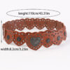 oly-0e5463259372f5d0a7ba8f74dffb6aa9 Wholesale Style Western Cowboy Stylish Exaggerated Peach Heart Hollow Belt Retro Dark Belt Versatile for Women