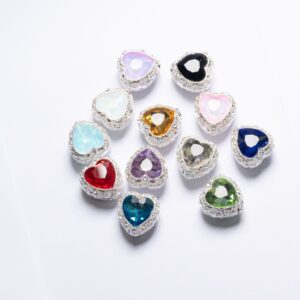 20mm peach heart randomly mixed colors