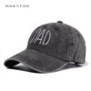 oly-0e9a697e9328969eefd7415193bc3140 Wholesale Hat Letter DAD MoM Embroidered Washed Old Baseball Cap Men's and Women's Cap