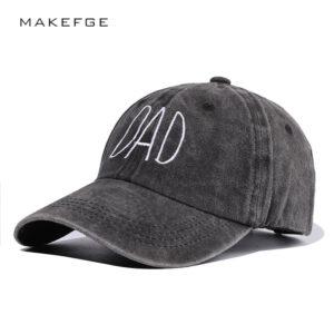 Wholesale Amazon New Hat European and American Letter DAD MoM Embroidered Washed Old Baseball Cap Men's and Women's Cap