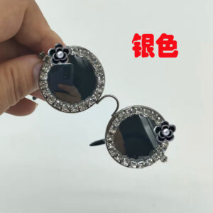 Silver camellia style / 8cm