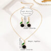 Wholesale 3 Pieces/Set Fashion Elegant Luxury Rhinestone Cherry Necklace Earrings suit Girlfriend Valentine's Day Jewelry