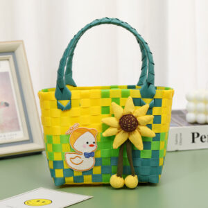 Yellow Green sunflower duck ball duck size height 15 width 16 side width 9 size height 15 width 16 side width 9