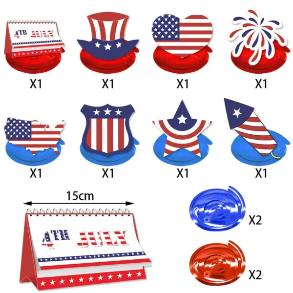 Wholesale Spiral Decorative PVC Pendant American National Day Party Decorations Festival Paper Hanging Ornaments