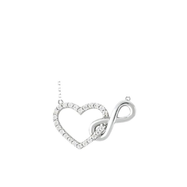 Wholesale 8-character love pendant unlimited love eight-character necklace women's heart-shaped clavicle chain simple Valentine's Day jewelry