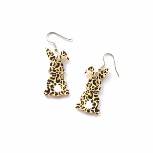 Wholesale X87 Easter acrylic European and American cross-border cute leopard rabbit earrings earrings 2022 New