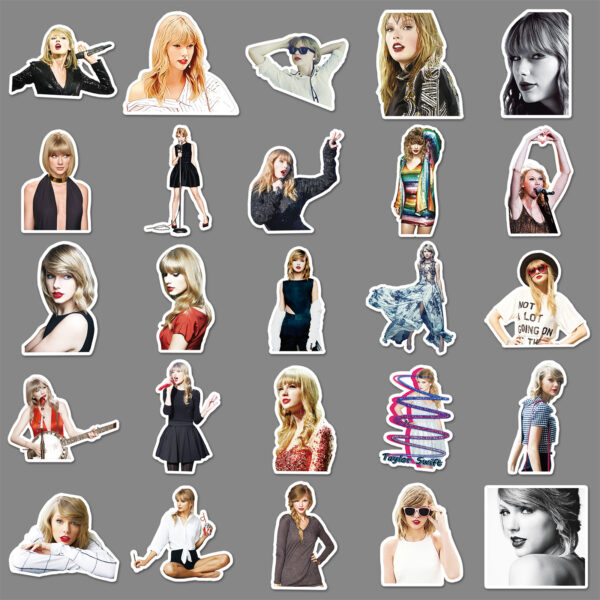 oly-0ee222139395948f0dcc7604b627690c Wholesale 50 Singer Sexy Graffiti Peripheral Luggage Car Guitar Mobile Phone Car Decoration Waterproof Sticker OLY Exclusive