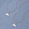 Wholesale 18k Gold-plated Fashionable Fishtail Drop Glue Stainless Steel Necklace Women's Simple Elegant Clavicle Chain All-match Light Luxury Style Decoration