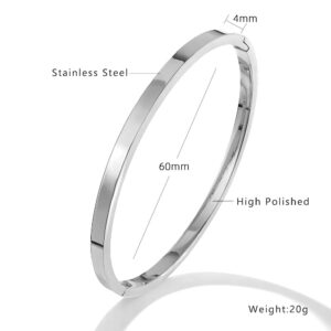 Finely polished 4mm smooth steel color