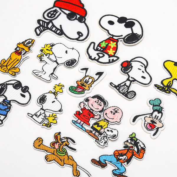 oly-0ef5992f33635d843c41ae887c708e72 Wholesale Elegant embroidery cute puppy cloth stickers little girl embroidered stickers clothing bag shoes and hats decoration hole patch decals