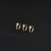 Wholesale Unisex Cross Earrings For Everyday Wear Featuring Electroplated Finish And Copper Ear Pins With Zircon Inlay