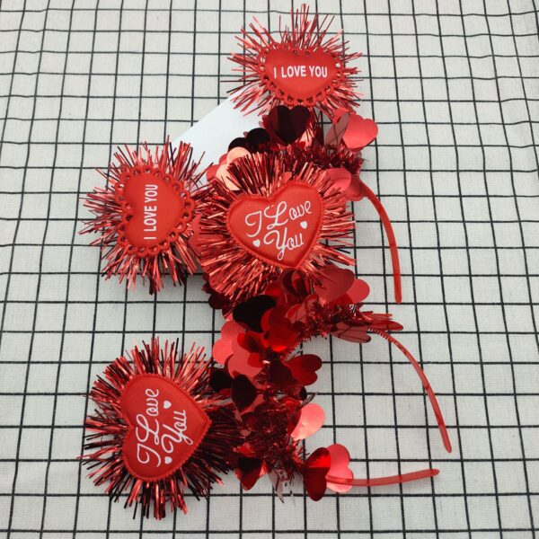 Wholesale Valentine's Day love headband dance wedding dress headband headband single party photo headdress
