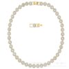 Wholesale Alloy necklace set with crystal-set round-cut bracelet, earrings, and ring