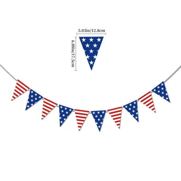Wholesale American Independence Day Decoration Stars And Stripes Pennant Cake Decoration Balloon Set Party Supplies Holiday Celebration