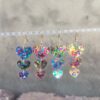 oly-0f40fd1d827443369e045596ac11d376 Wholesale acrylic sequins asymmetric heart-shaped triple love personality simple retro earrings earrings color