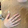 oly-0f5b0ea47d9dc999ff5cacec567b9e52 Wholesale Style Golden Snake Winding Necklace for Women Ins Accessible Luxury Niche Pendant Clavicle Chain Gift for Girlfriend This Year