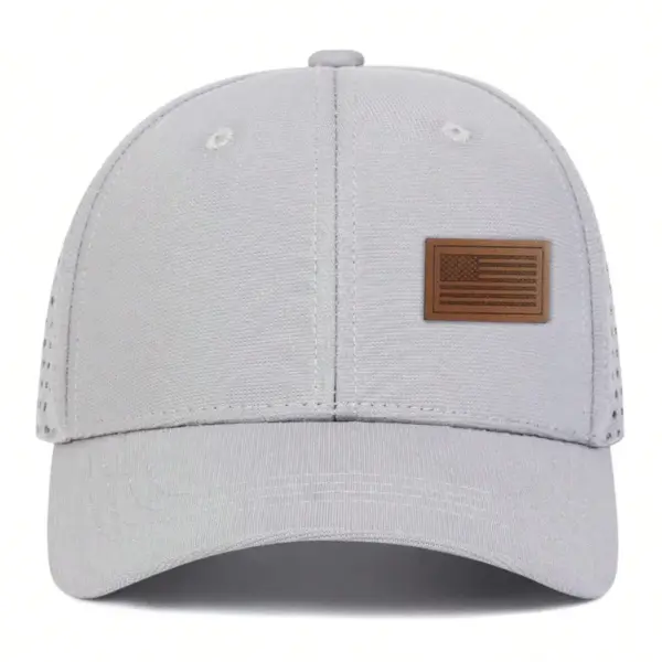 Wholesale American Flag Women's Casual Outdoor Baseball Cap With Curved Brim, Made Of Durable Polyester